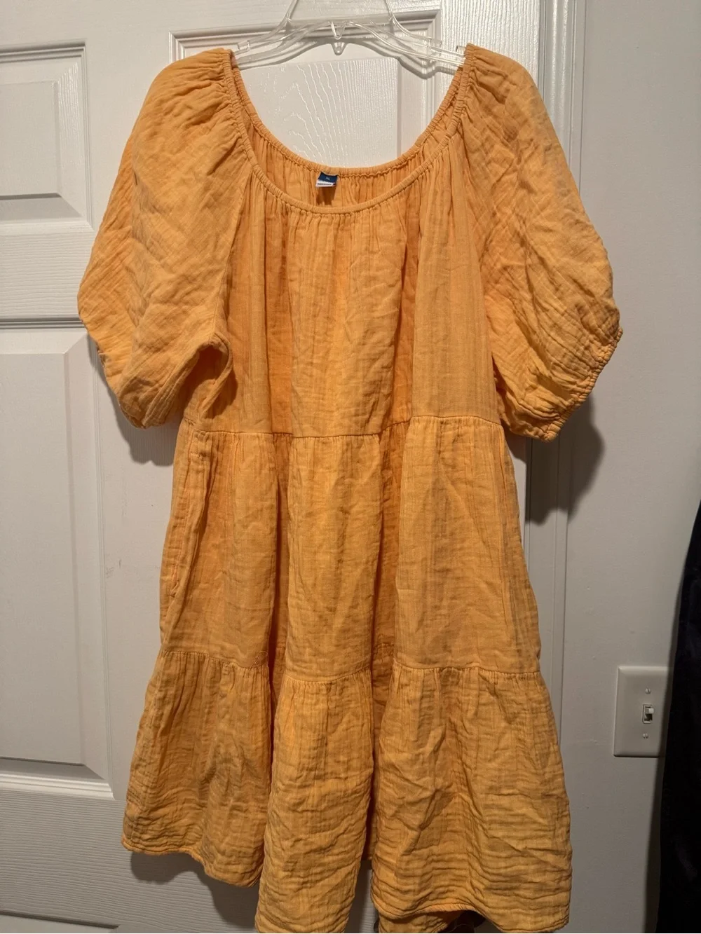 Off Shoulder Tiered Cotton Dress
